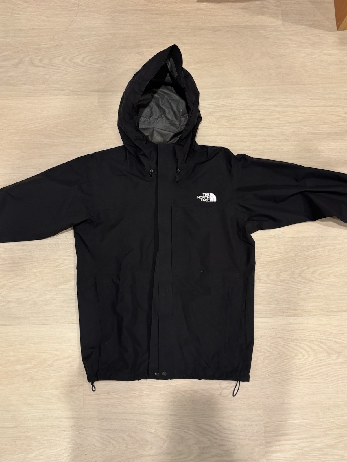 North Face Performance Rain Jacket Adjustable Bla… - image 1