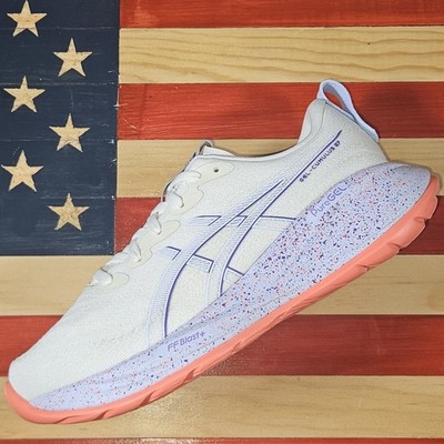 Asics Gel Cumulus 27 TOKYO CREAM/PURPLE Running Shoe SAMPLE