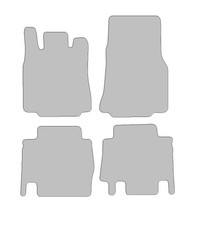 Tappetini adatti per Mercedes Vaneo tipo 414 (anno 2002 - 2005), Hit antracite