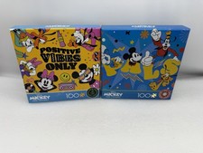 2 Ceaco Disney Mickey and Friends 100 Piece Puzzle Lot Minnie Mouse New Pals