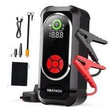 6000A Jump Starter with Air Compressor, Car Battery Jump Starter Portable