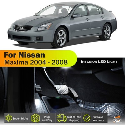 16 x For 2004 - 2008 Nissan Maxima Interior LED Lights Bulb Package Kit - White