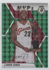 2019-20 Panini Mosaic MVPs Green Prizm LeBron James #298 hs9