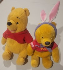 WINNIE the POOH 2x PLUSH Bear SET Applause DISNEY World Easter 1999 EXCLUSIVES