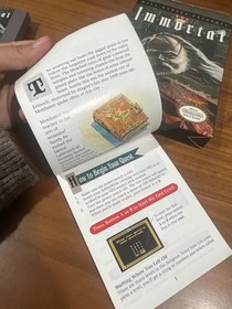 The Immortal (Nintendo NES) Complete in Box CIB &ndash; Cartridge, Manual (Ref.190)