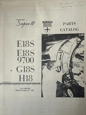 Beechcraft Twin Beech Super 18 Illustrated Parts Catalog 414-180154C E18S G18S