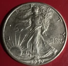 1939, 1944, 1946, WALKING LIBERTY SILVER HALF DOLLARS