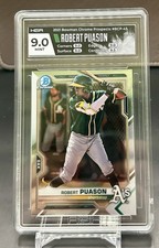 2021 Bowman Chrome Prospects Robert Puason #BCP-45 RC HGA 9 GEM MINT