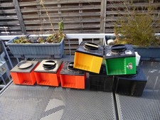 7 vintage Cassettendecks - Karusell Kassettenkarusell