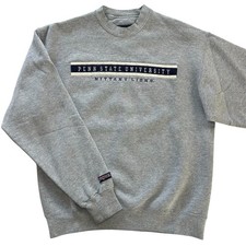 Vintage Penn State Nittany Lions Gray Crewneck Sweatshirt Pullover Adult sz M