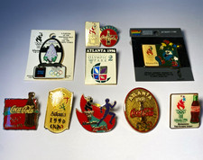 Coca-Cola Pins Konvolut Atlanta 1996 Olympische Spiele Anstecknadeln