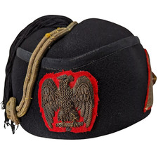 WW2 Camicia Nera Italiana MVSN Ufficiale Fez Cappello | Cappellino Milizia Fascista | Repro