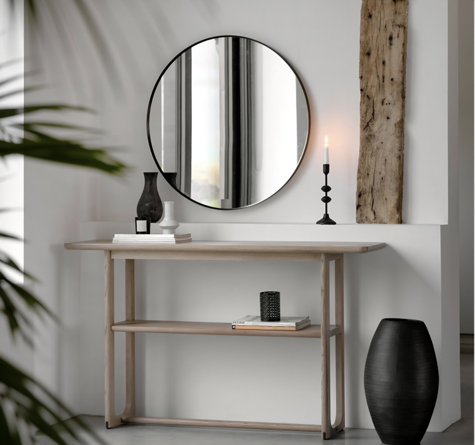 Console Table Smoked Oak