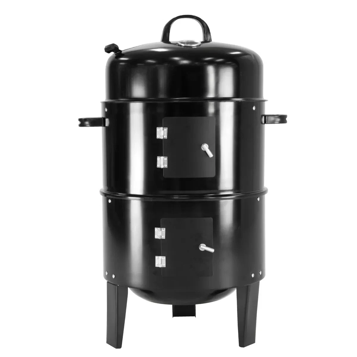 Wallaroo 3-in-1 BBQ Grill Roaster Smoker Steamer Steel Portable Charcoal Camping