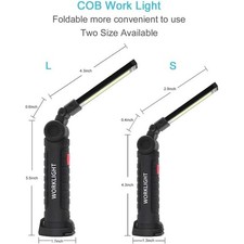 2pack Led Work Lights Usb Rechargeable Cob Light With Magnetic Base Flashlight 2pack Led Work Lights Usb Rechargeable Cob Light With Magnetic Base Flashlight
