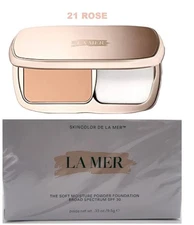 La Mer 21 ROSE The Soft Moisture Powder Foundation SPF 30 Sealed Box 0.33 OZ