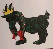 🐐 GOAT USA STICKER - WREATH GOAT - New!