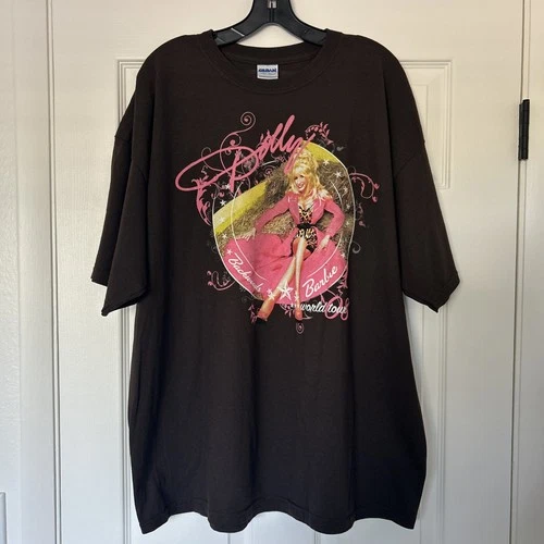 DOLLY PARTON BACKWOODS BARBIE 08 WORLD TOUR TSHIRT 2 Vintage vintage concert t-shirt, vintage, size XXL, single stitch, B+ condition