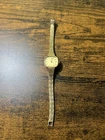 Working Vintage TIMEX Mechanical Gold Tone Women's Watch Bangle Bracelet