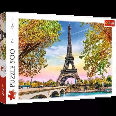 Puzzle 500 elementów. Romantyczny Paryż - Trefl