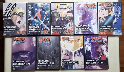 Naruto Shippuden Complete Series DVD Set Seasons 1-22 Ep 1-500 Viz Media 54 Disc