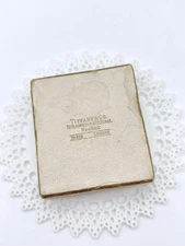 Antique TIFFANY & CO Fifth Avenue & 37th St New York Paris Jewelry Box 2 x 2.25