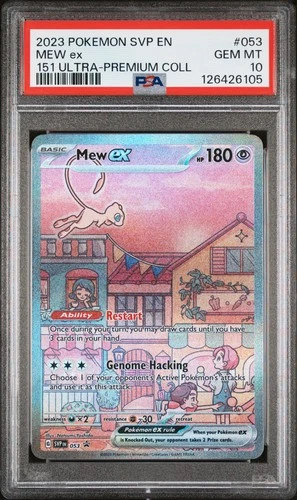 2023 POKEMON SVP EN-SV PROMO 151 ULTRA-PREMIUM COLLECTION #053 MEW EX PSA 10