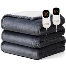 Electric Heated Blanket Queen Size - 84"x90" Heating Blanket Queen Size Dual ...