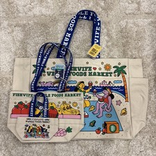 NWT Whole Foods x Fishwife Tote Set of 3 Mini Medium Large Limited Edition