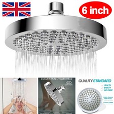 Fixed Round Shower Head 6-inch Replacement Overhead Rainfall Rain Shower Head Q