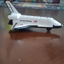 NASA Diecast Space Shuttle Discovery Model White Black 1/64