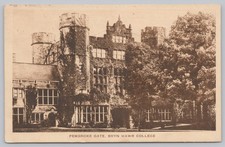Pembroke Gate, Bryn Mawr College, Bryn Mawr PA Pennsylvania Postcard 1926