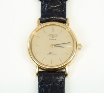 Longines Presence Quartz 153 Swiss 6798 20mm Gold Dial Women's