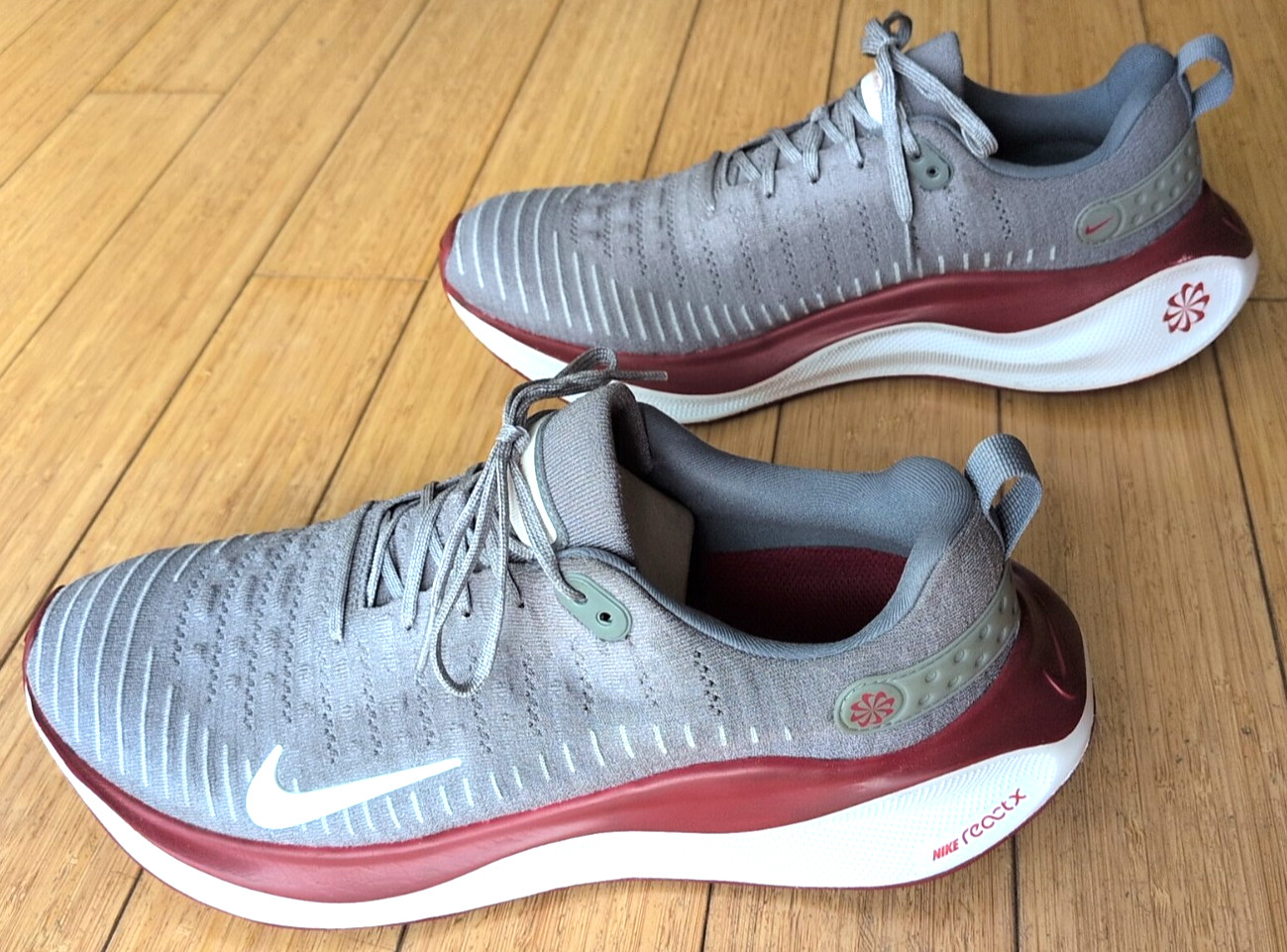 Nike ReactX Infinity Run 4 Men Running Shoes Gray… - image 1