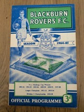 Blackburn Rovers v Chelsea 1964/65.