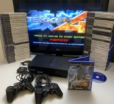 Large PS2/Playstation 2 Console & Accessories Bundle 2Controllers, HDMI 55 Games