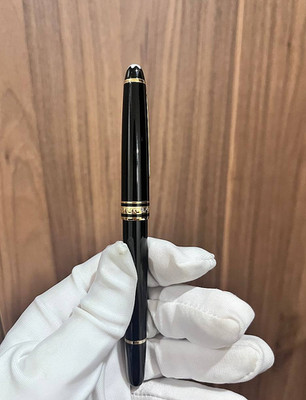 Montblanc Meisterstuck 163 Rollerball Pen Black Gold Trim - New Gift Box