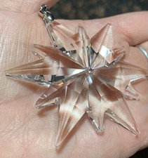 New Crystal Prism Snowflake Hanging Ornament Window Suncatcher 2.75  
