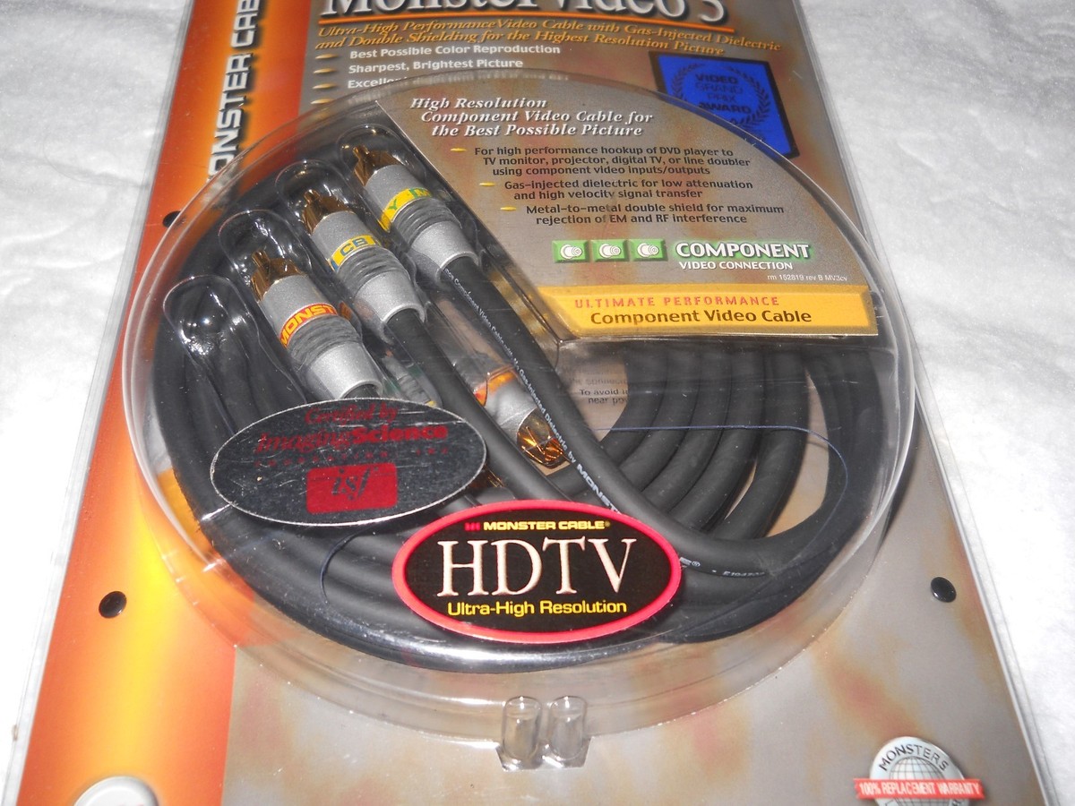 NEW! MONSTER VIDEO 3 MonsterVideo3 (MV3CV-2M - 6.6ft) Component