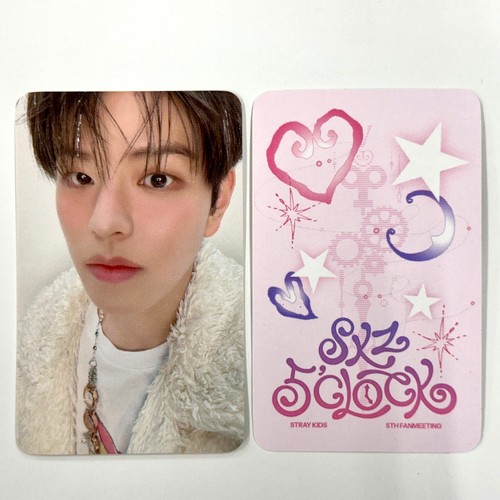 Tarjeta fotográfica oficial de productos K-POP Stray Kids 5th Fanmeeting JYP SHOP POB - Imagen 8 de 10
