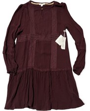 Skyler & Jade Burgundy wine boho Long Sleeve dress Women’s Sz. Small • NWT