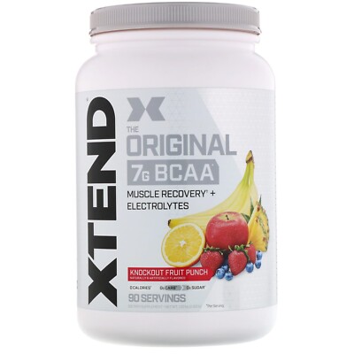 Scivation Xtend BCAA Fruit Punch XL Packung 1330g / 90 Serv 09/26 + Samples
