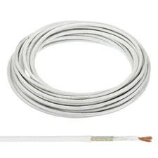 26.3ft 15AWG Electronic Wire High Temperature Electrical Mica Cable White