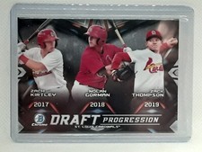 Nolan Gorman 2019 Bowman Chrome Baseball - Draft Progression St. Louis Cardinals