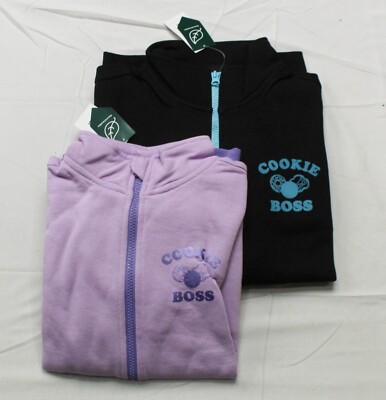 Girl Scouts Full Zip Cookie Boss Track Jacket Assorted Sizes/Colors NWT