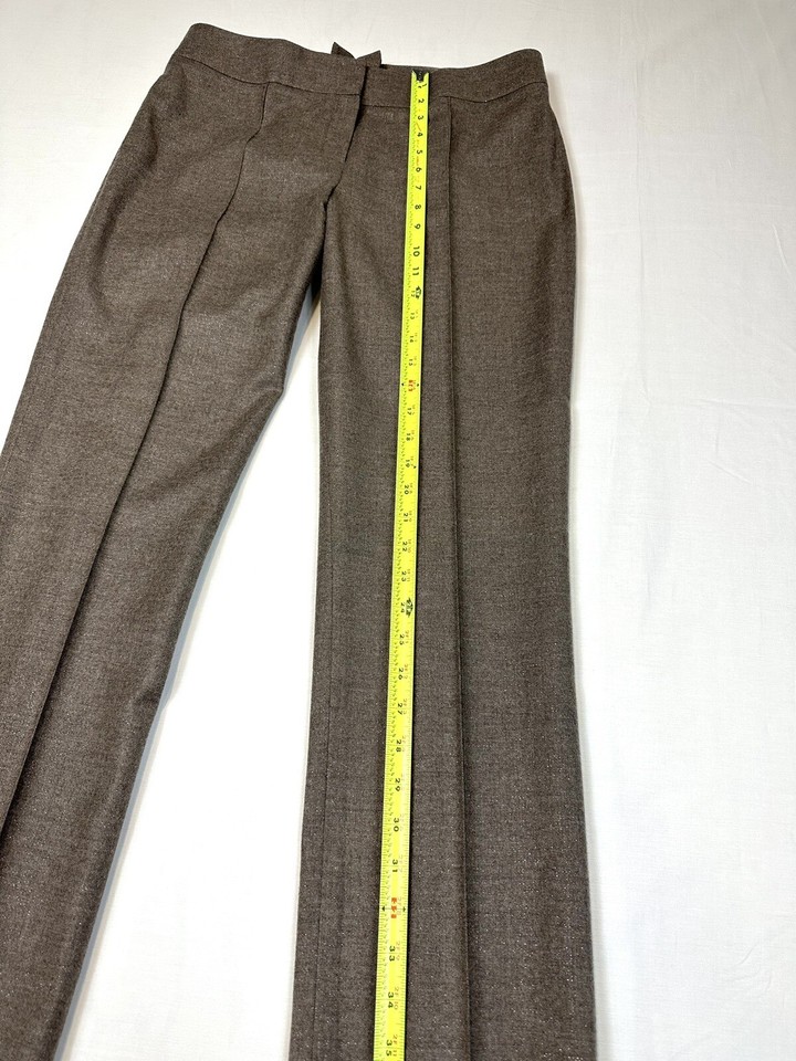 ESCADA Women’s Virgin Wool Blend Dress Pants Pine Size 38 US 32 / 31