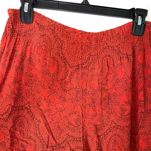 Free People Lounge Pants Womens Size Small Wide Leg Pure Rayon Spice Combo New - Picture 10 of 10