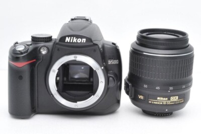 Exc+5] Nikon D5000 Digital Camera 18-55mm f/3.5-5.6 55-200mm AF-S