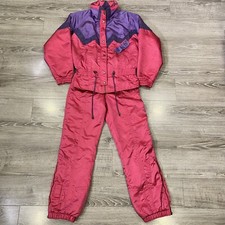 Nevica Ski Jacket & Pants U.s. Women's Sz 6 & 24 Fs 16 Pink Survival Recco Hood