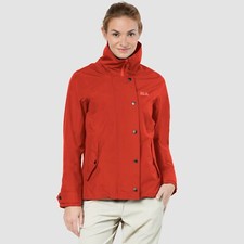 Jack Wolfskin Newport Jacket Women Red Size 14/16 Rrp £149.99